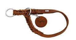 Hunter Dressurhalsung Solid Education L-XL Cognac 55-60 Cm Breite 1,8 Cm