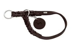 Hunter Dressurhalsung Solid Education S-M Dunkelbraun 35-40 Cm Breite 1,8 Cm