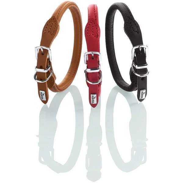 Hunter Halsband Round & Soft Elk Petit, Elchleder 4 Hunter Halsband Round & Soft Elk Petit, Elchleder – Bild 4