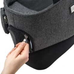 Hunter Tragetasche Barcelona - Grau, 40x19x30cm, Mit Kotbeutel Etui -Hunter 64569 003 19