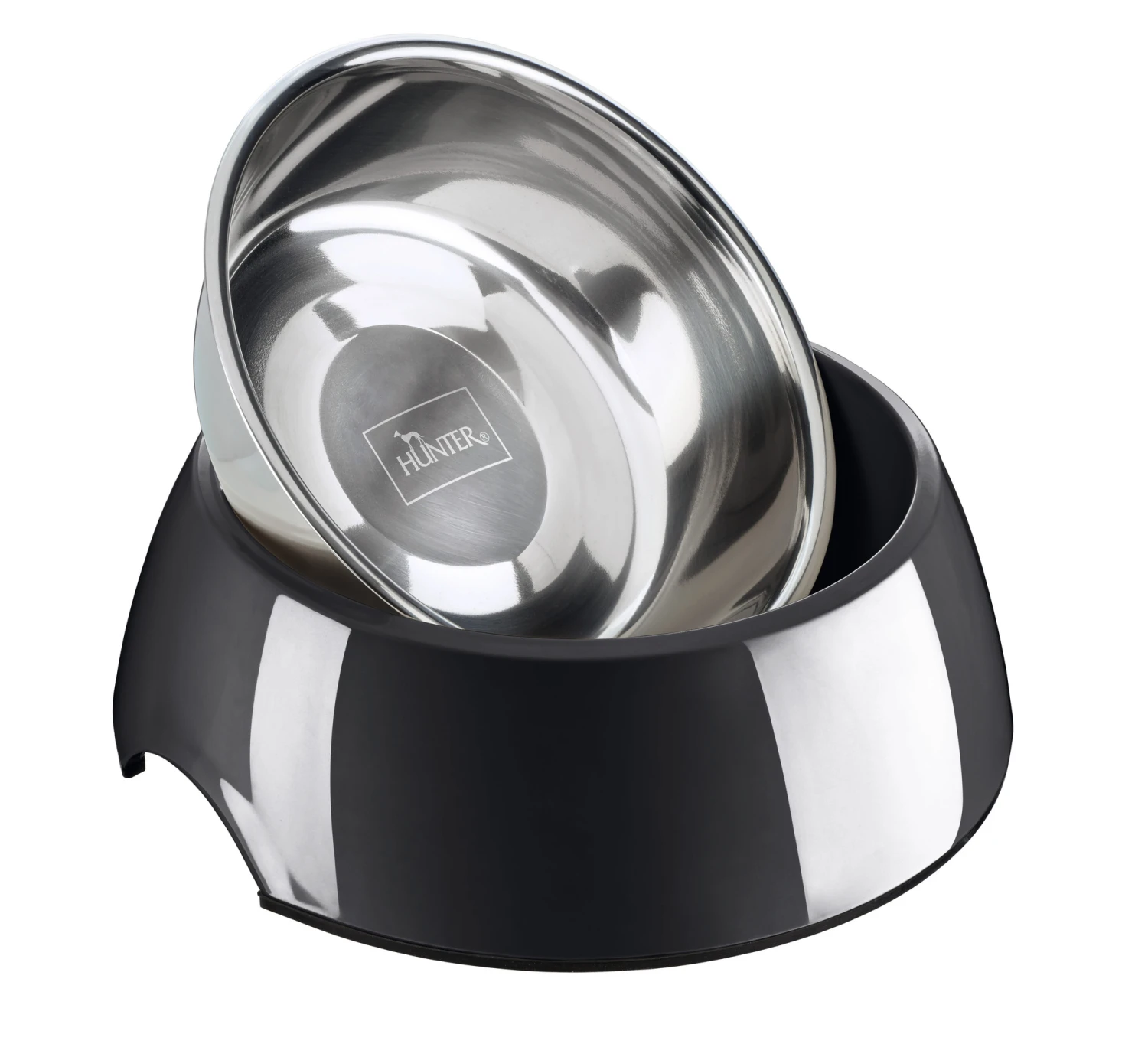 Hunter Melamin-Napf Schwarz 2 Hunter Melamin-Napf Schwarz – Bild 2