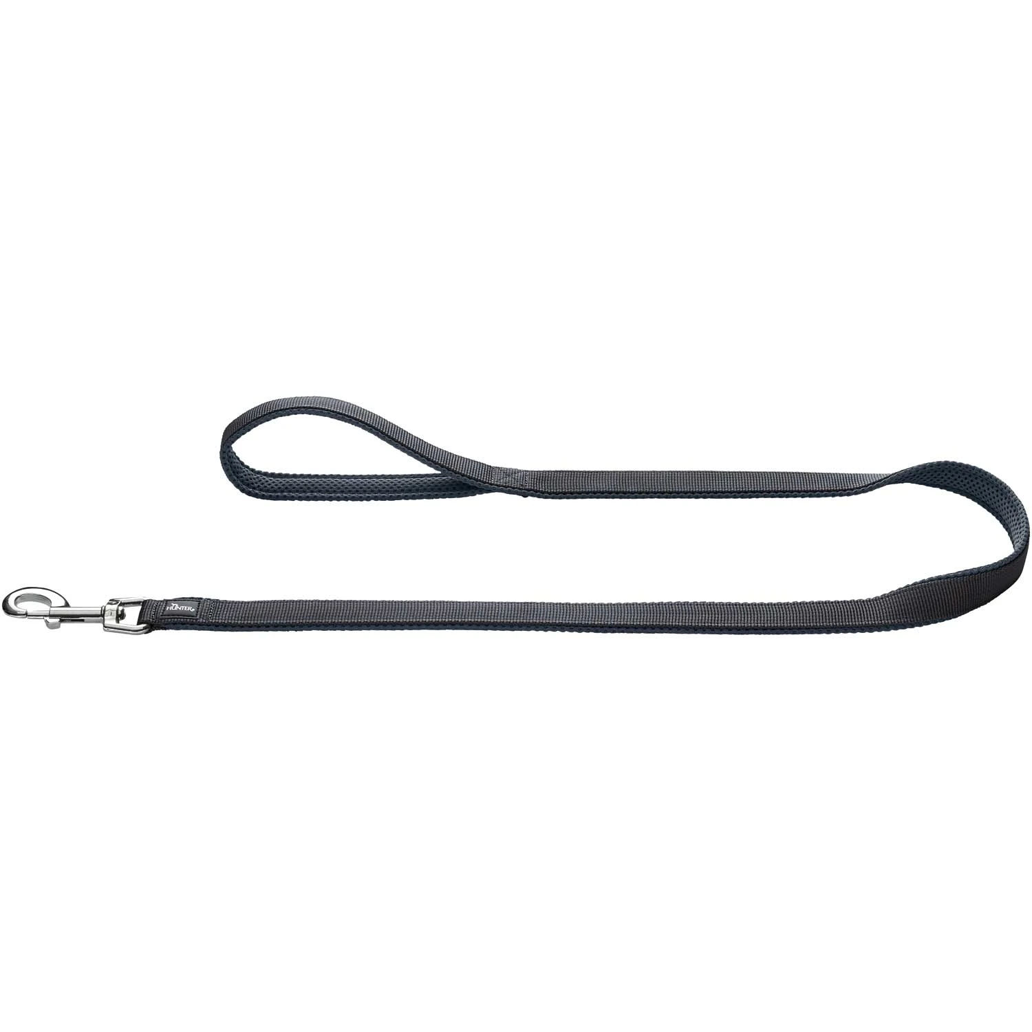 Hunter Leine Divo & Maldon 20mm/100cm, Nylon/Polyester, Grau/grau 2 Hunter Leine Divo & Maldon 20mm/100cm, Nylon/Polyester, Grau/grau – Bild 2