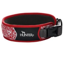Hunter Halsband Divo Reflect 35-45 X 4,5 Cm, Rot/grau