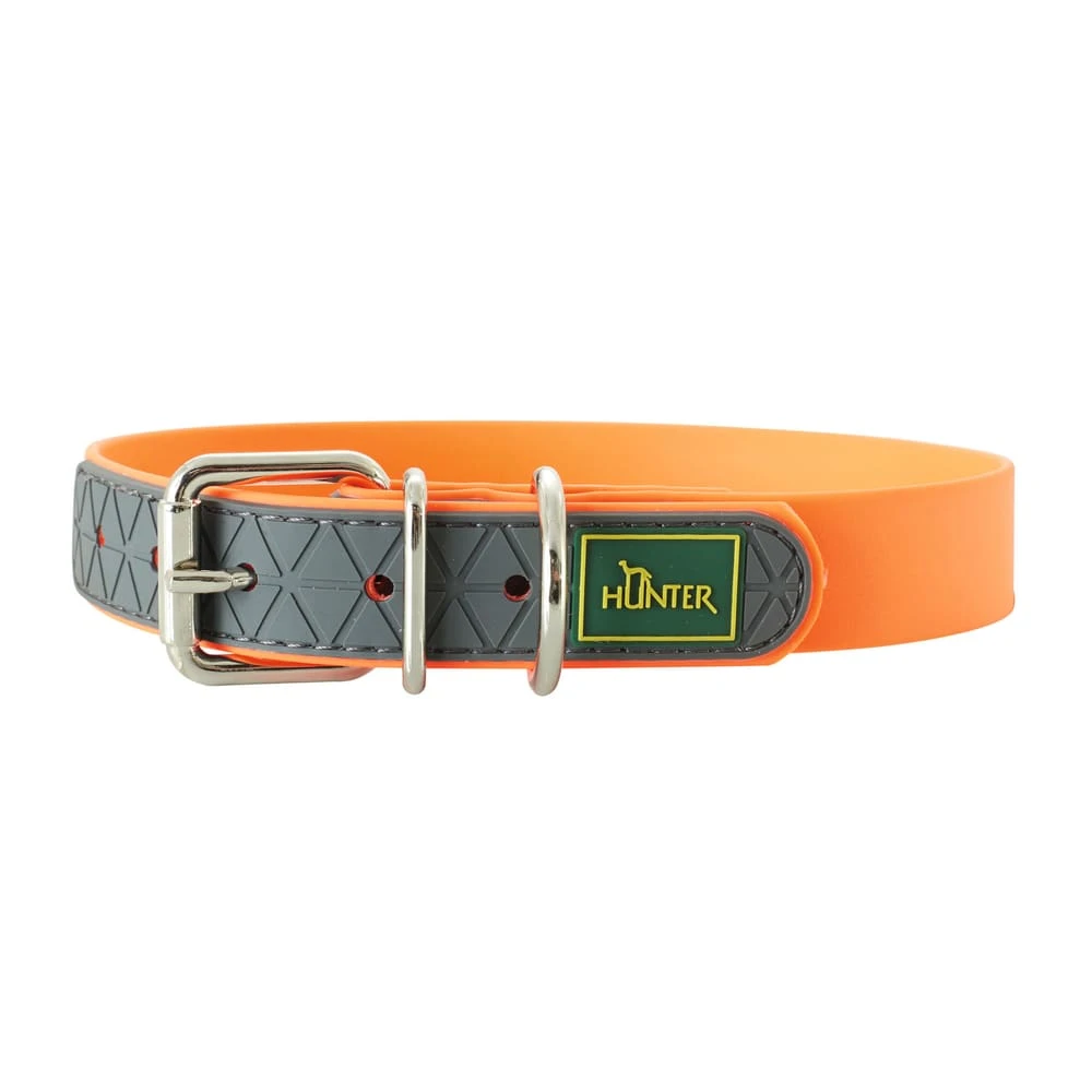 Hunter Hunde Halsband New Convenience S, L28-36cm, B20mm, Neonorange 1 Hunter Hunde Halsband New Convenience S, L28-36cm, B20mm, Neonorange
