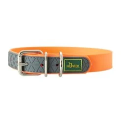 Hunter Hunde Halsband New Convenience XS-S, L23-31cm, B20mm, Neonorange