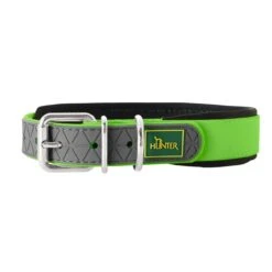 Hunter Hundehalsband Convenience New Comfort L-XL: 52-60 Cm, 25 Mm, Apfelgrün