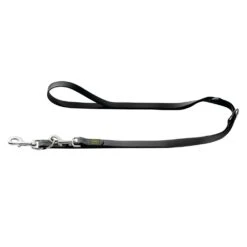 Hunter Hundeleine New Convenience 20/200 Cm, Schwarz, 3-fach Verstellbar