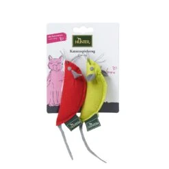 Hunter Katzenspielzeug By Laura Maus Set Rot, Hellgrün, 10 Cm