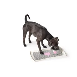 Hunter Napfunterlage Biri 48 X 30 Cm, Weiß/schwarz