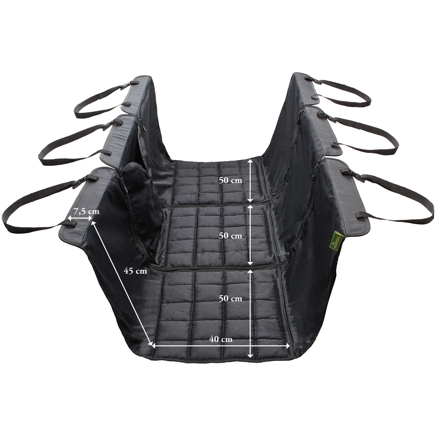 Hunter Autodecke Rückbankschutz Hamilton 145x145cm Schwarz 2 Hunter Autodecke Rückbankschutz Hamilton 145x145cm Schwarz – Bild 2